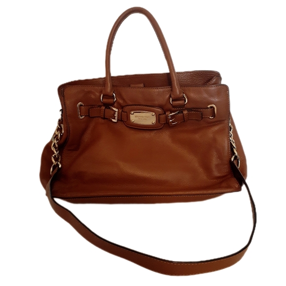Michael Kors Hamilton East West Heritage Handbag in Cognac - Picture 3 of 10